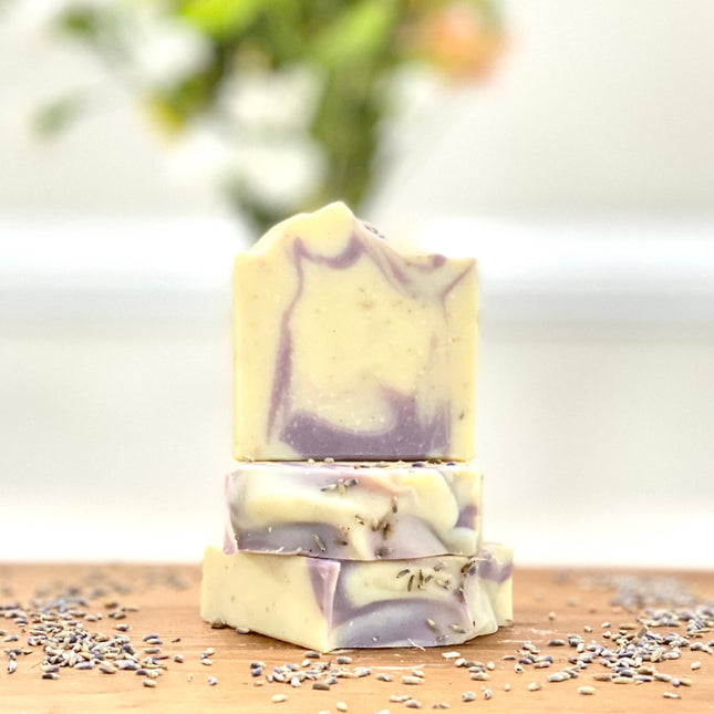 5 oz Lavender with Lavender Buds Handcrafted Soap