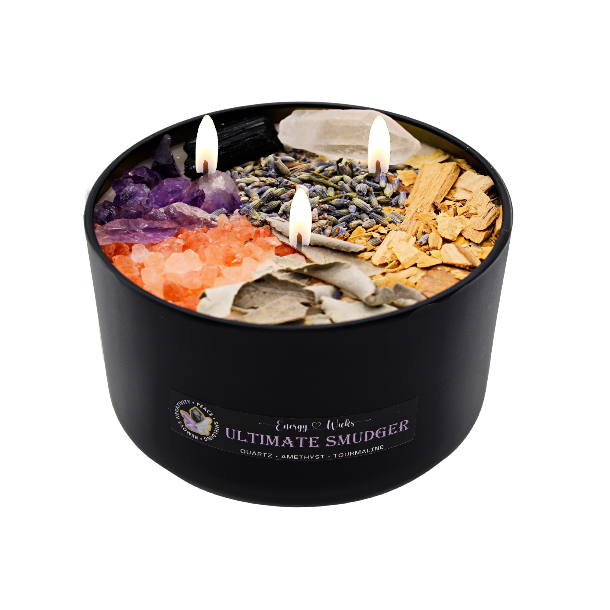 Ultimate Smudger Crystal Candle
