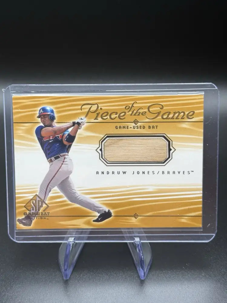 2000 Upper Deck SP Game Bat Edition ANDRUW JONES Relic Piece of the Game BRAVES