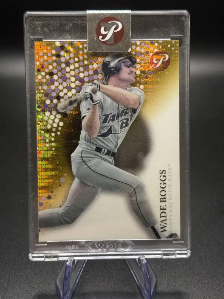 2002 Topps Pristine Wade Boggs Refractor #43 Tampa Bay Devil Rays HOF 19/50 Rare