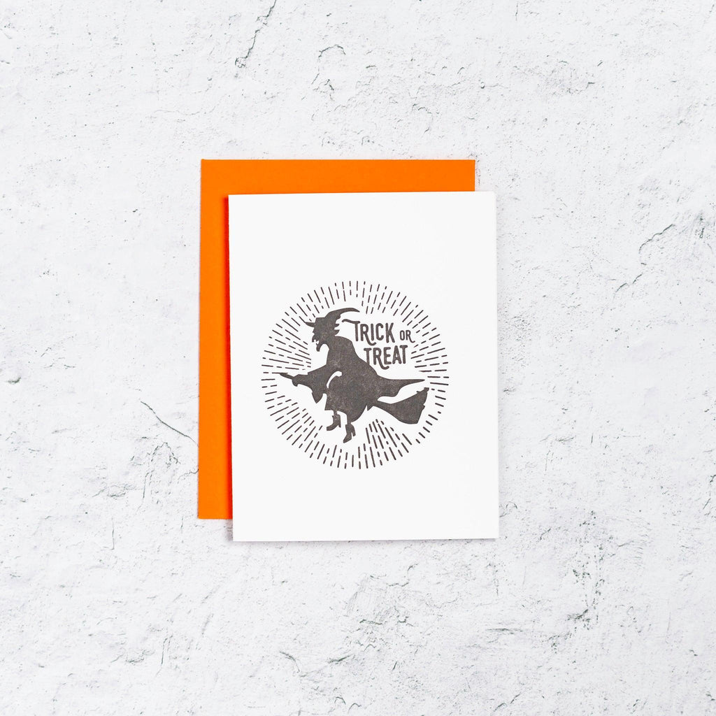 Trick or Treat Witch Halloween Card