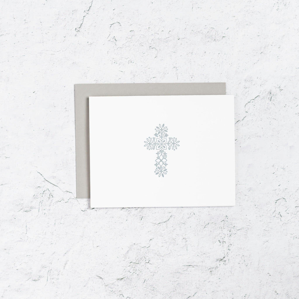 Floral Cross Icon Notecards Box Set of 10