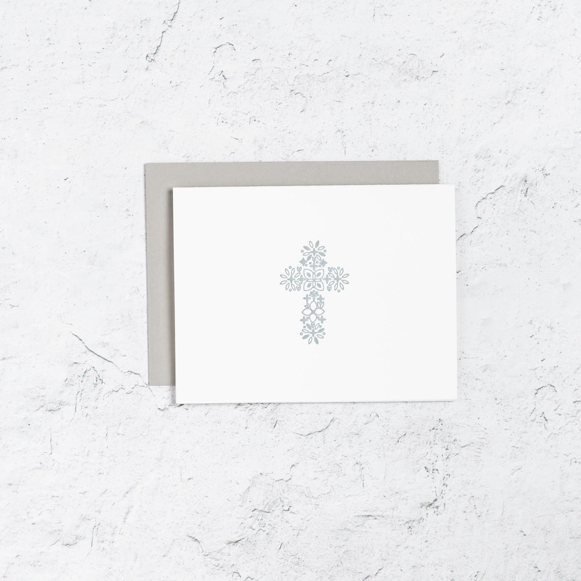 Floral Cross Icon Notecards Box Set of 10