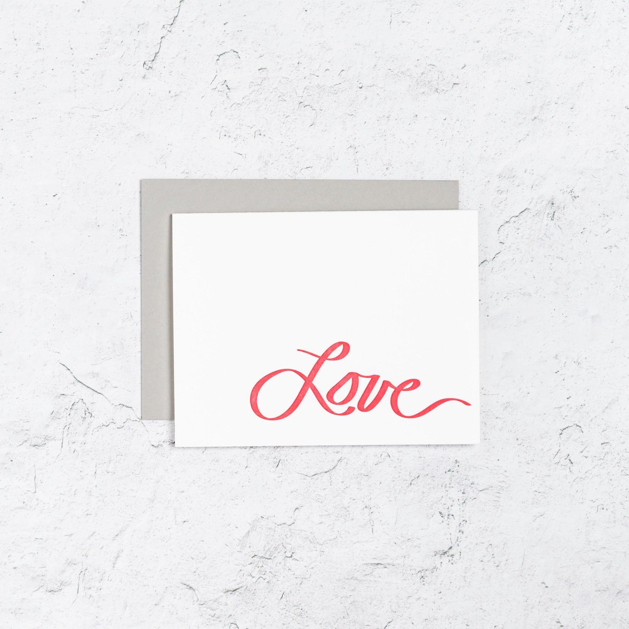 Love Script Icon Notecards Box Set of 10