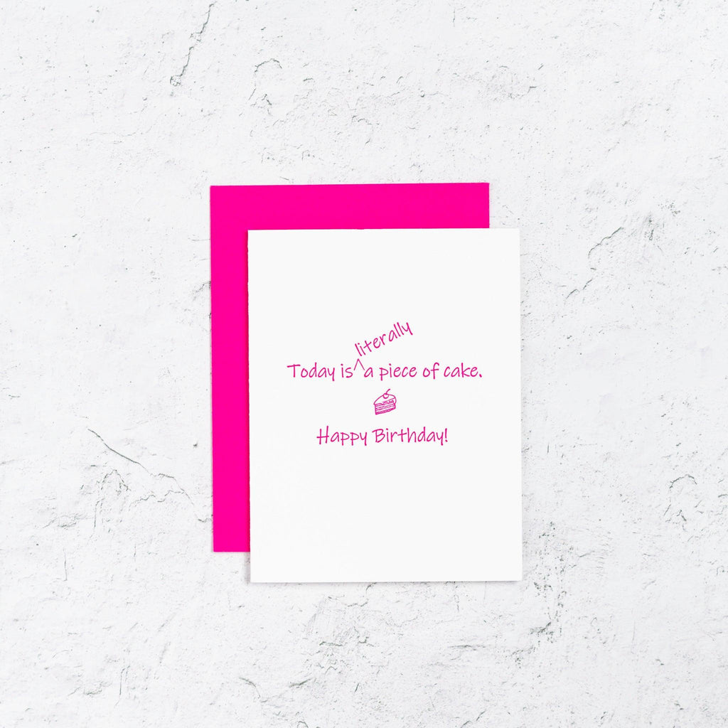 Piece of Cake Birthday Card Box Set of 10