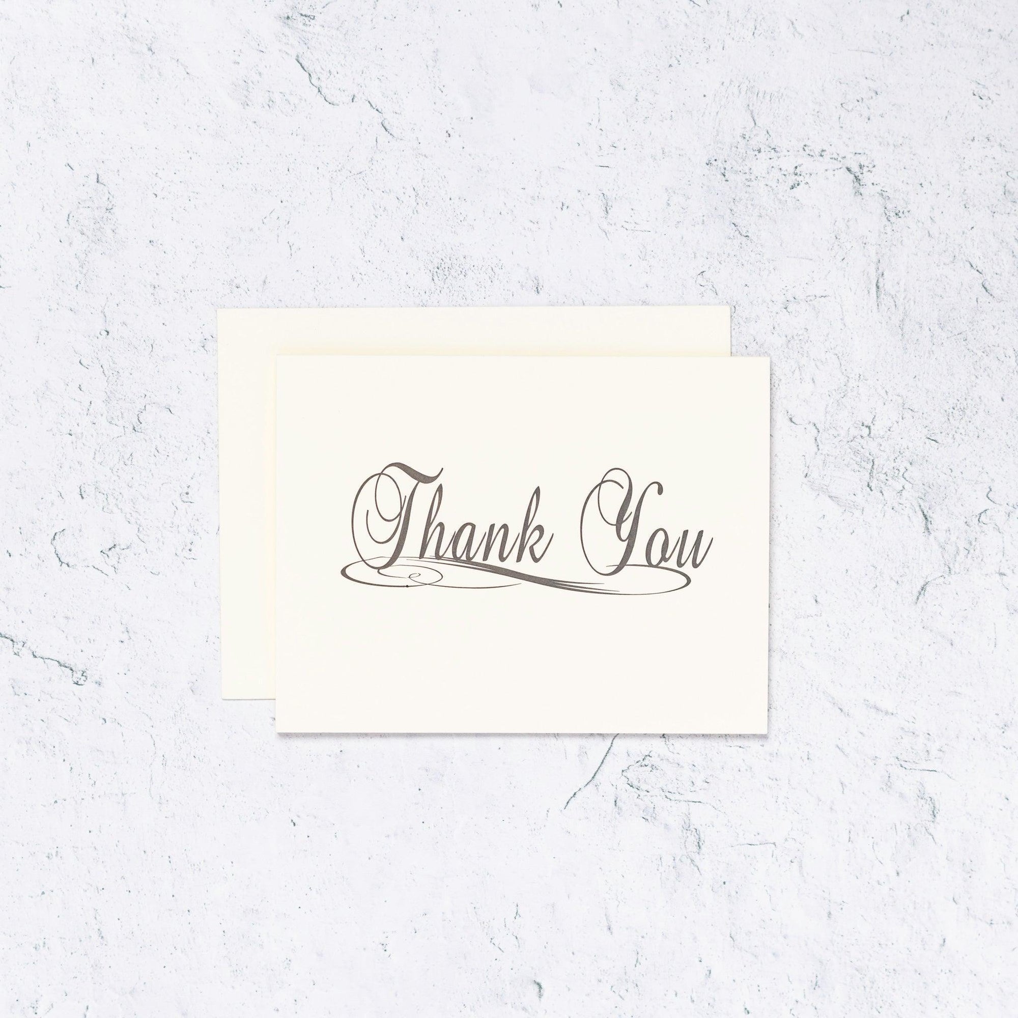 Traditional Scripted Thank You Boxed Notes
