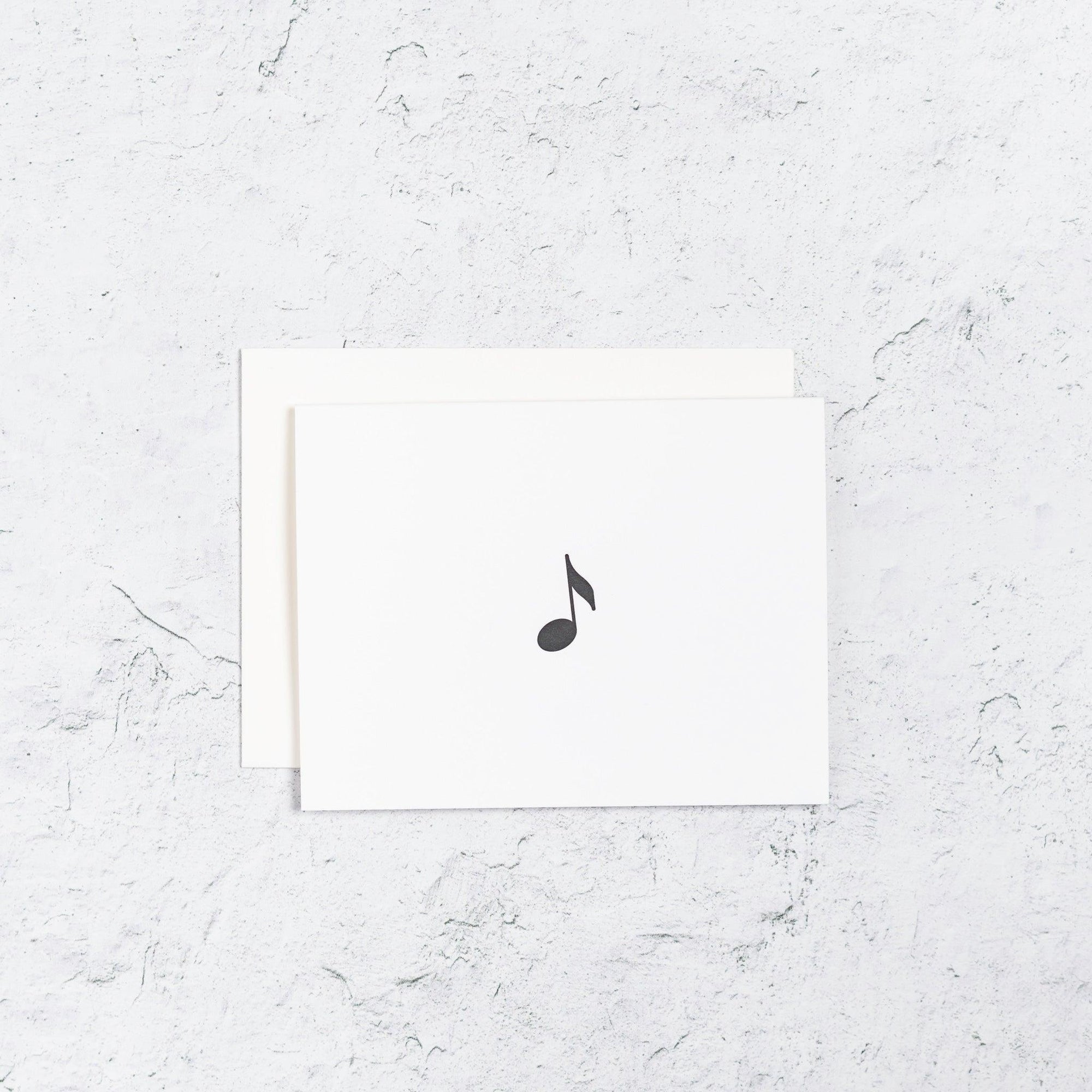 Music Note Icon Notecards