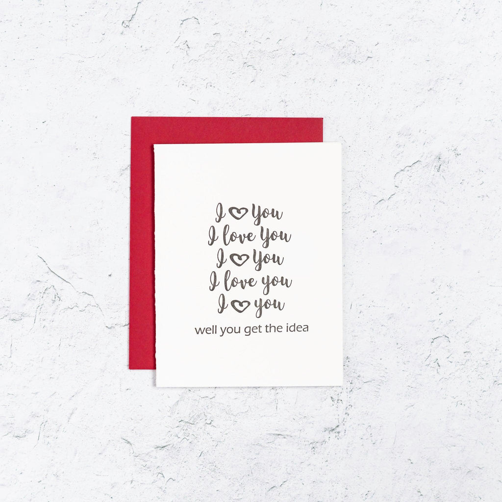 I Love You Repeat Card