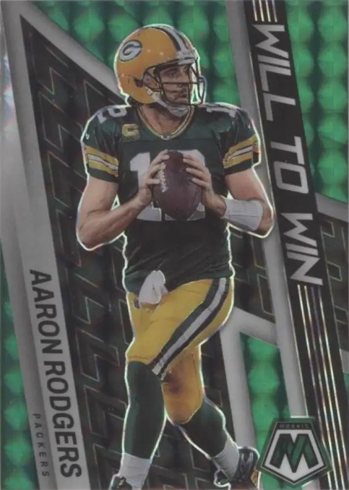 2022 Mosaic Aaron Rodgers Will to Win Green Prizm #WW-1 SGC 10 Gem Mint