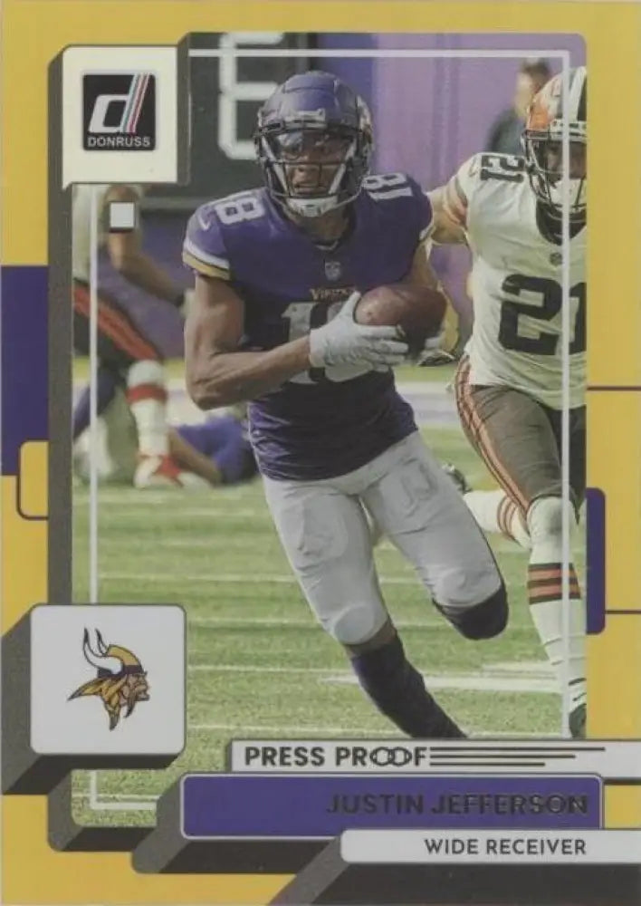 2022 Panini Donruss - Justin Jefferson #103 Press Proof Premium