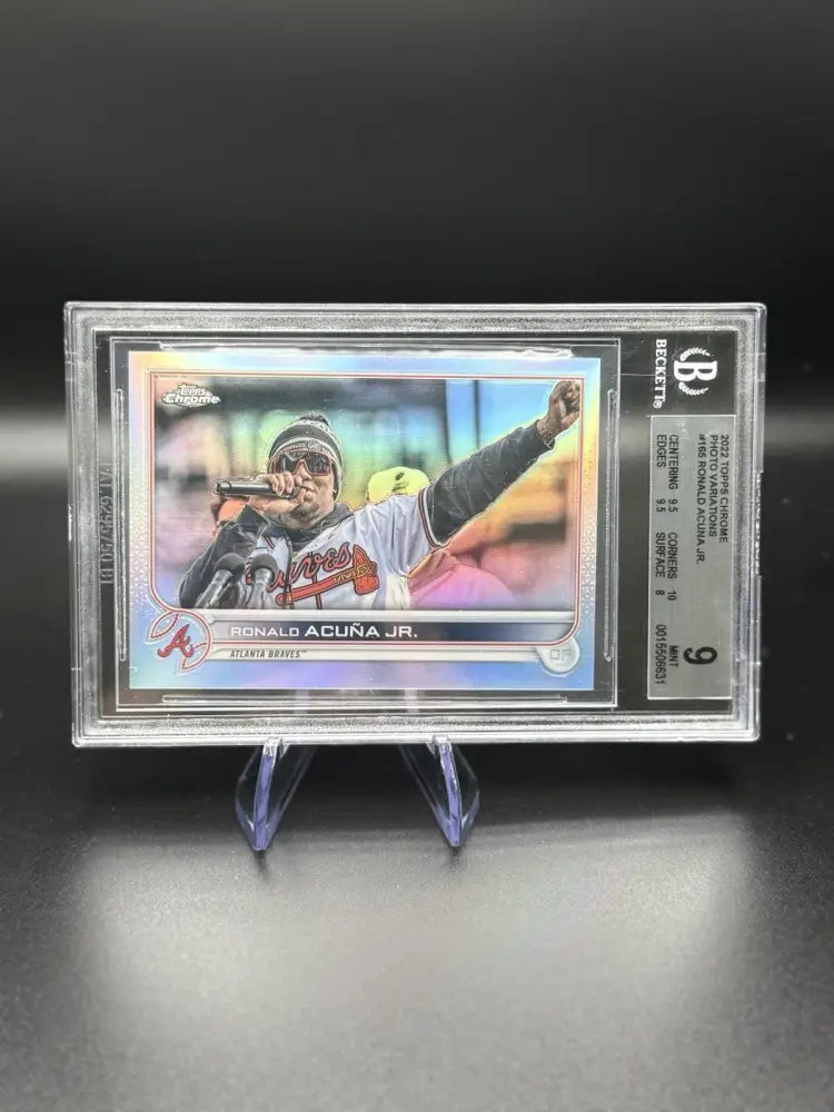 2022 Topps Chrome Ronald Acuña Jr. #165 BGS 9 Braves MVP 🔥