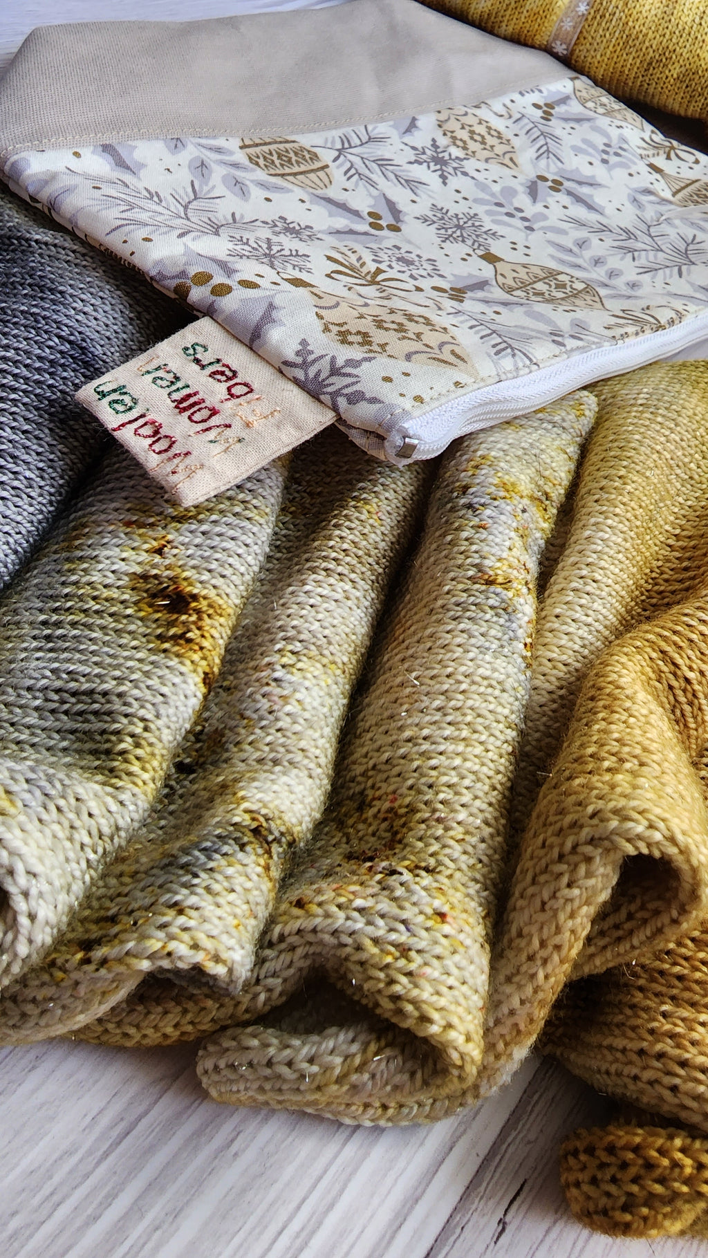 Silver and Gold Sock Blanks