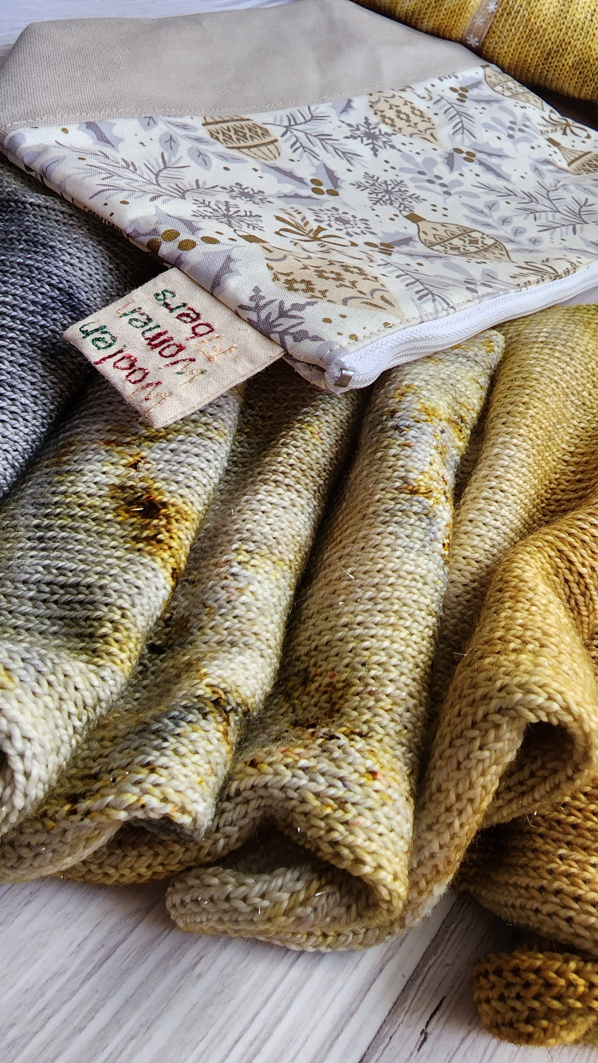 Silver and Gold Sock Blanks