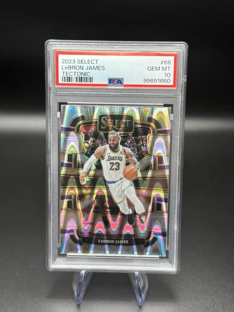 2023 Select LeBron James Tectonic #66 PSA 10 Gem Mint Lakers Insert 🔥