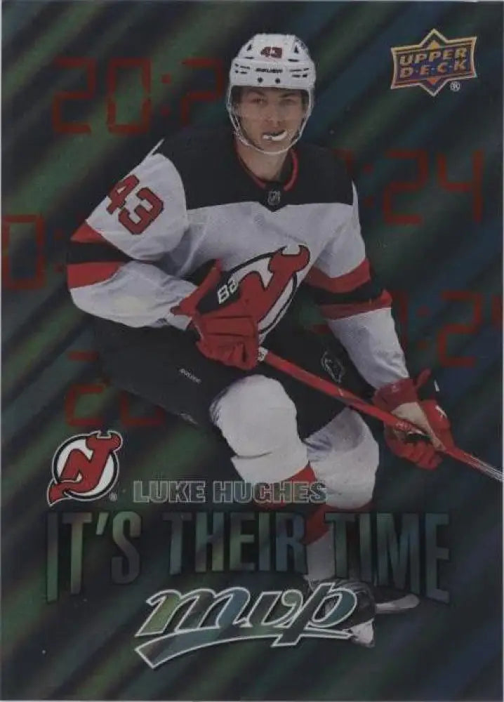 2024-25 Upper Deck MVP - It's Their Time Luke Hughes #IT-18