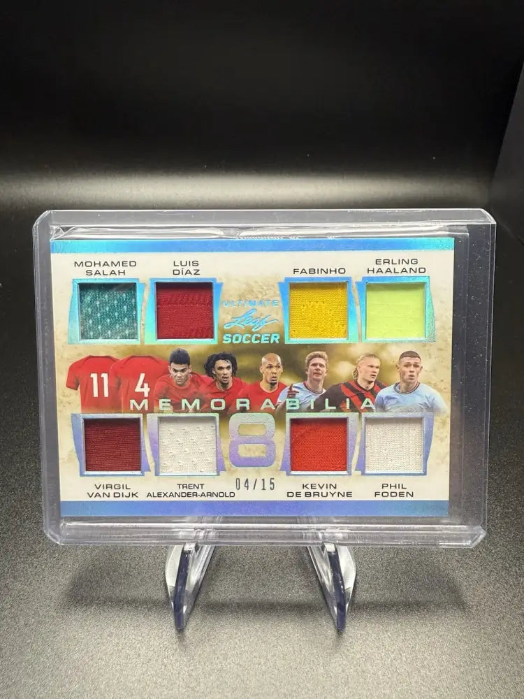 2024 Leaf Ultimate Soccer 8 Player Patch Memorabilia Card 04/15