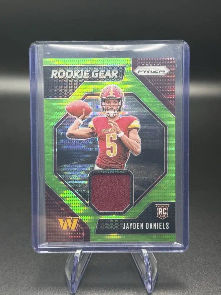 2024 Panini Prizm - Rookie Gear Jayden Daniels #RG-JDS Neon Green Pulsar...