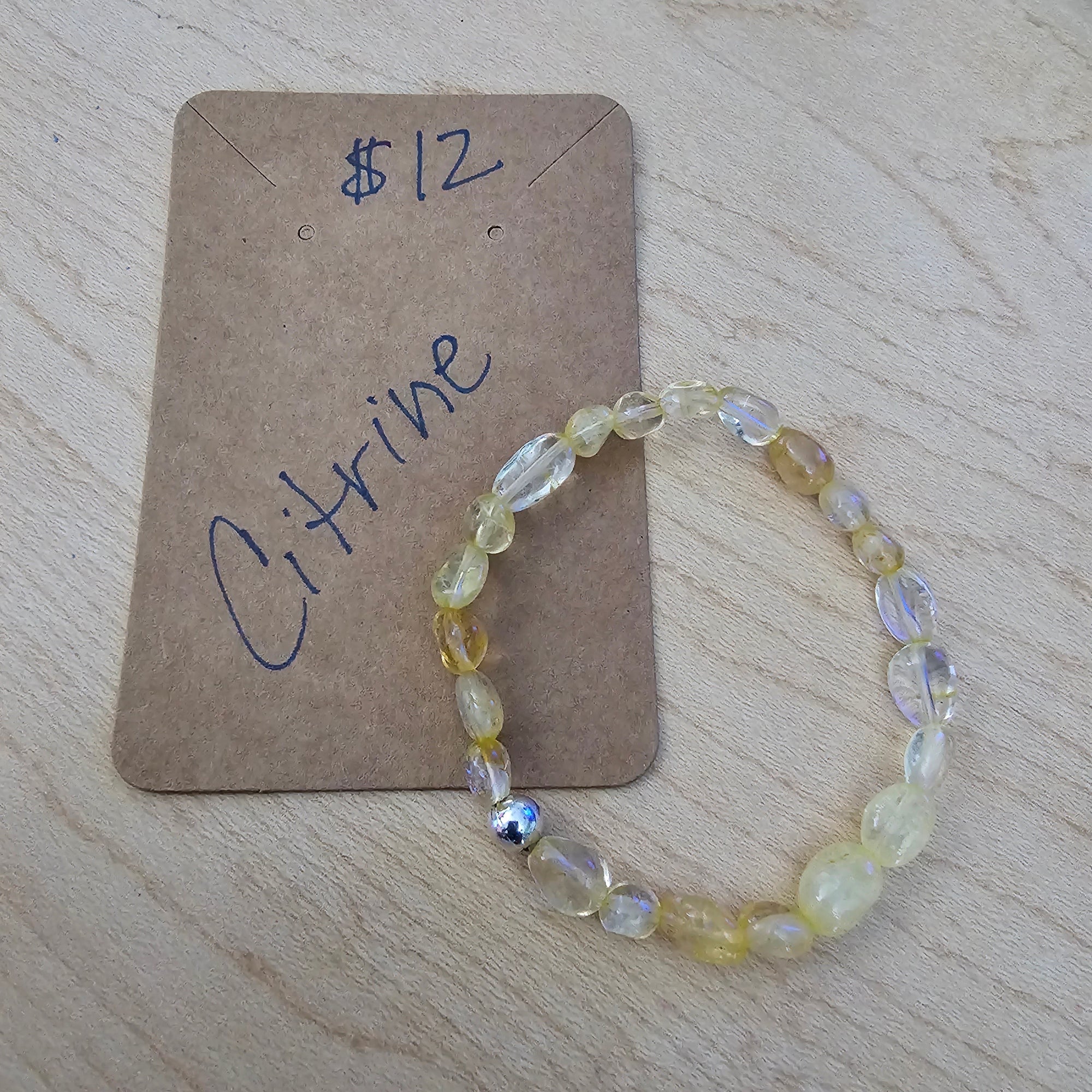 Citrine Pebble Bracelet