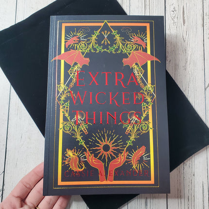 Cassie Alexander Extra Wicked Things Deluxe Version w/All Black Pages & 30 Illustrations