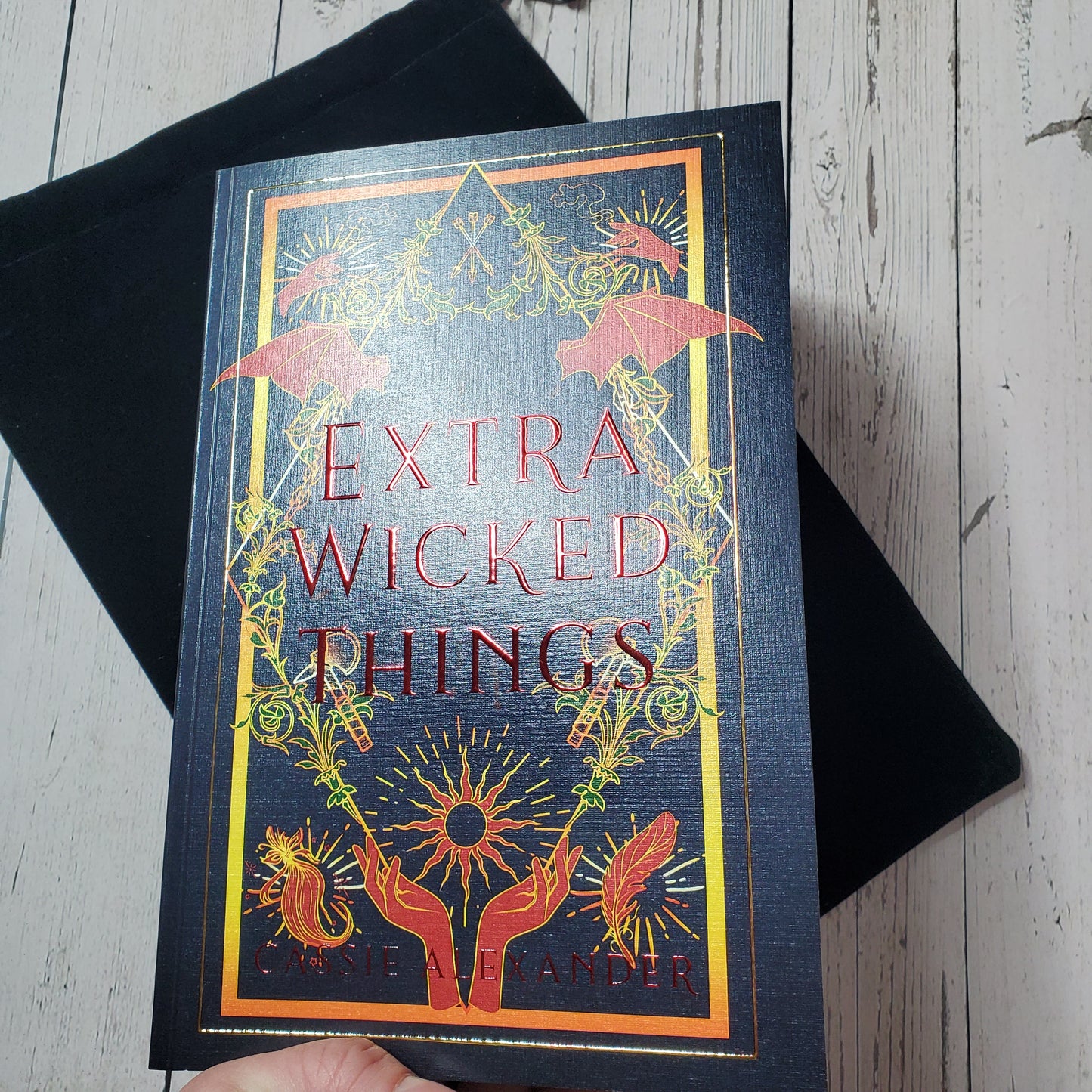 Cassie Alexander Extra Wicked Things Deluxe Version w/All Black Pages & 30 Illustrations