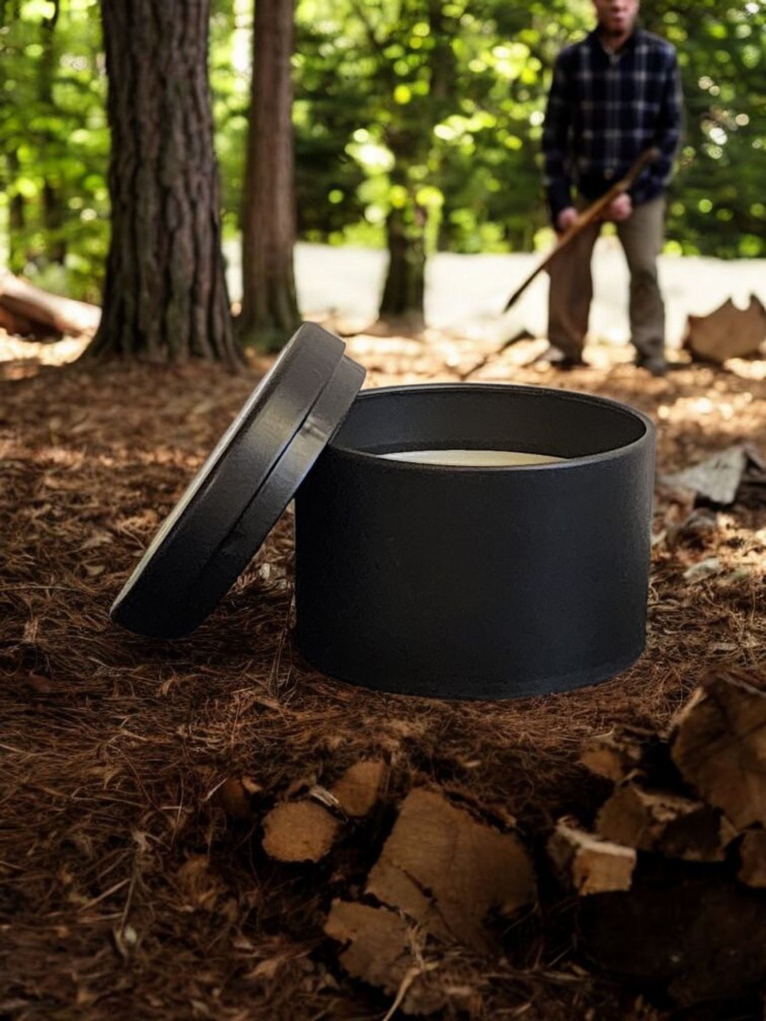 Talk Lumber to Me Wickless Candle – Woodsy, Masculine Scent with Cedar & Musk