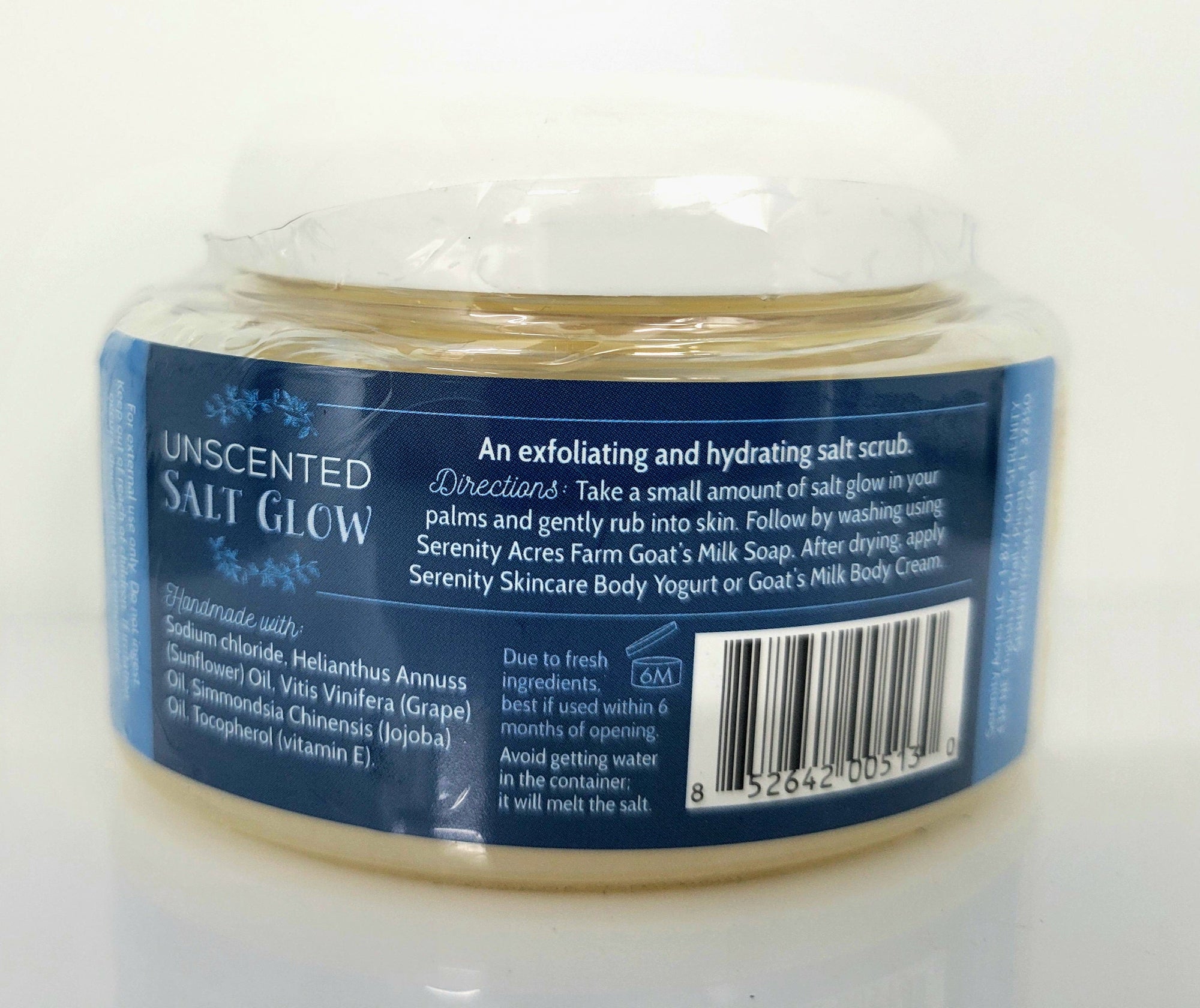 Salt Glow Scrub – Unscented & Fragrance Free