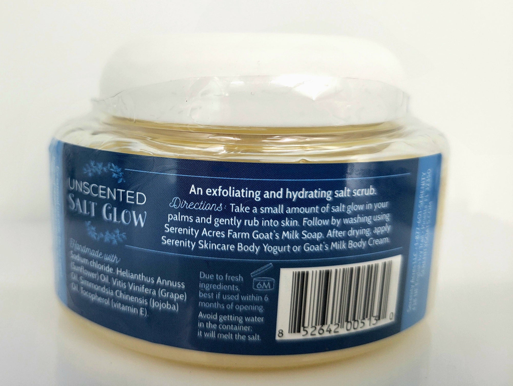 Salt Glow Scrub – Unscented & Fragrance Free