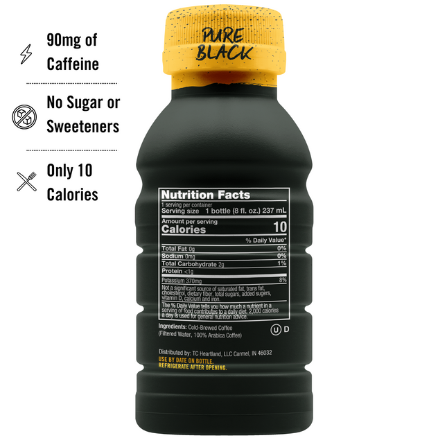 Cold Brew 8oz Bottles - Pure Black