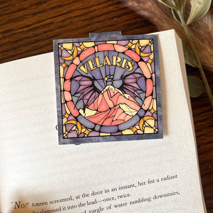 Well Read Babes - Magnetic Bookmark - Velaris Stained Glass Bookish Gift