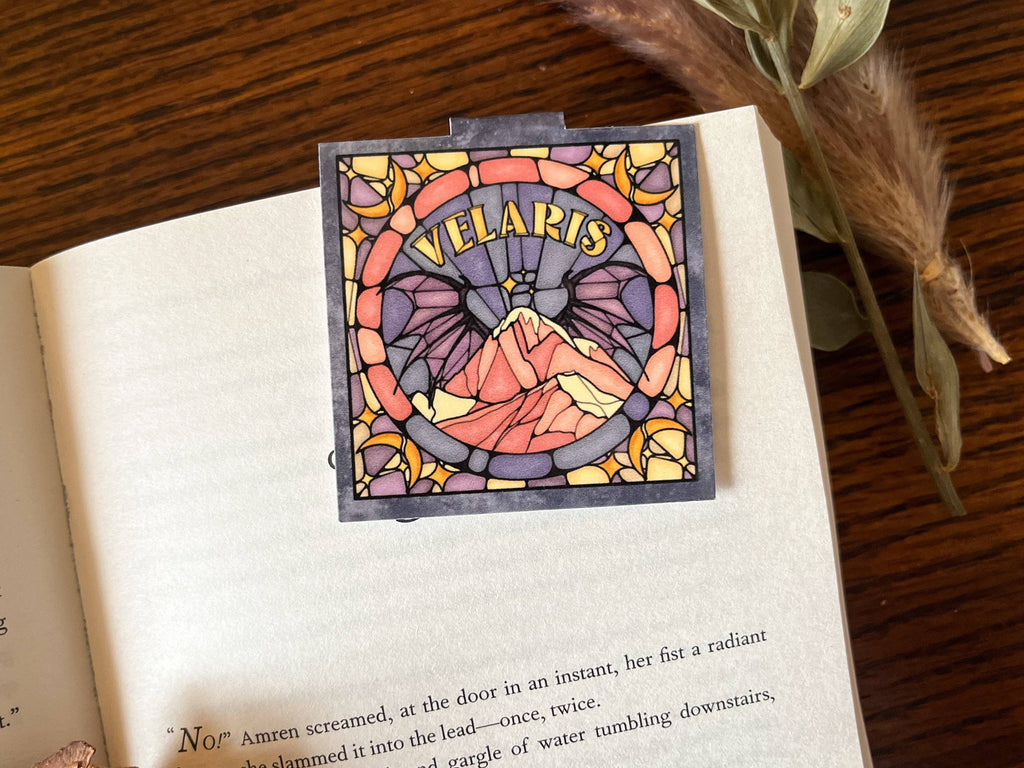 Well Read Babes - Magnetic Bookmark - Velaris Stained Glass Bookish Gift