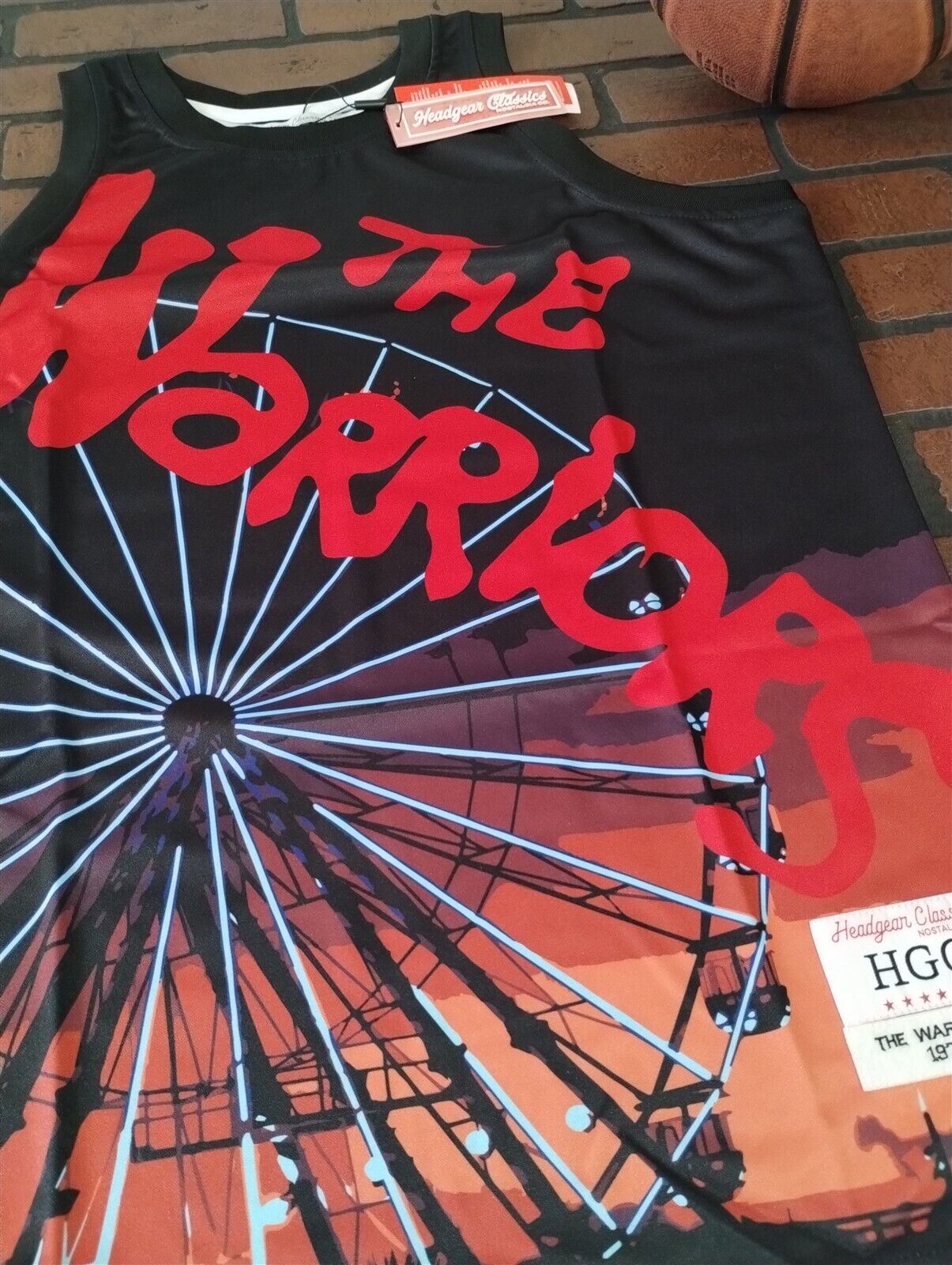 THE WARRIORS Ferris Wheel Headgear Classics Basketball Jersey ~Never Worn~S L XL