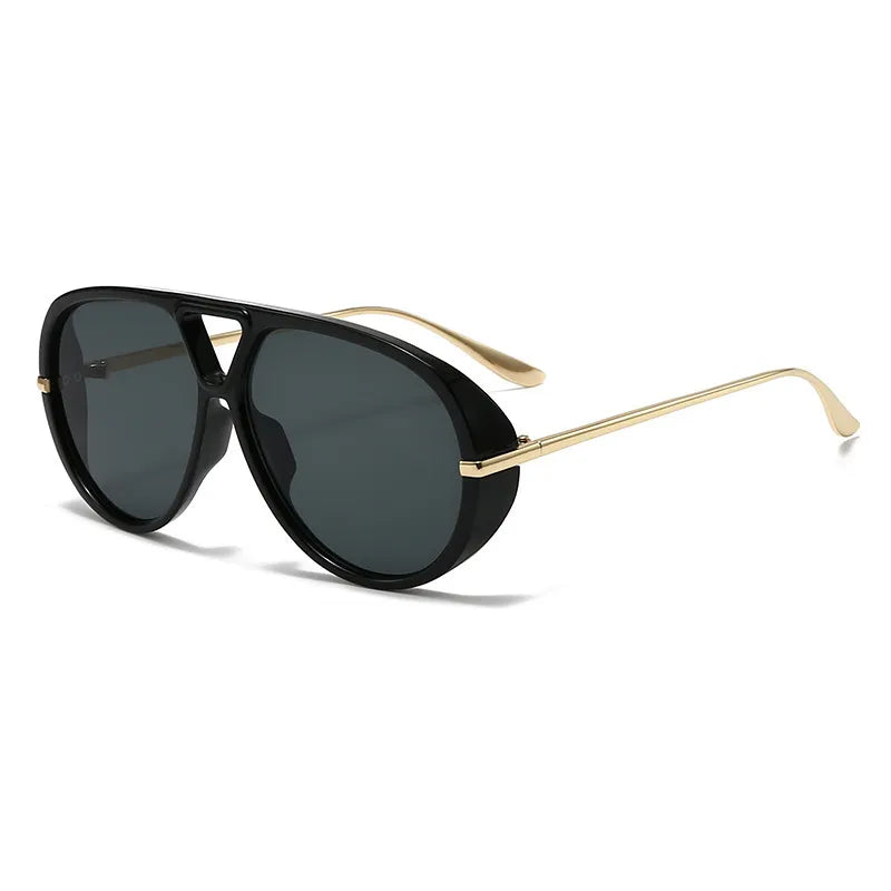 Aviator Fashion Sunglasses with Yellow Tinted Lenses