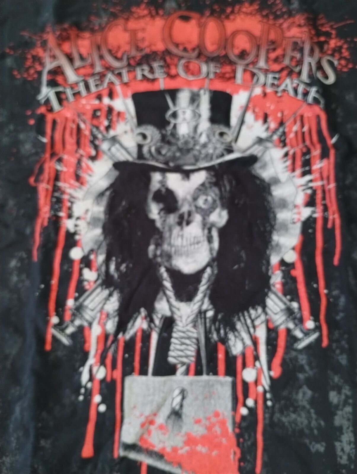 ALICE COOPER - 2009 Bloody Theatre of Death Soft T-shirt ~Never Worn~ 2XL