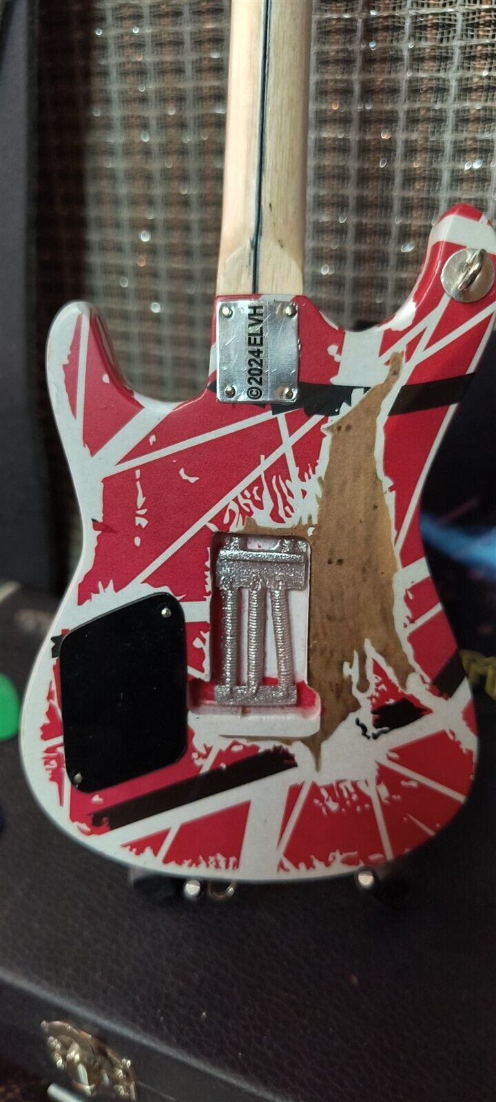EDDIE VAN HALEN- Red/White "5150" 1:4 Scale Replica Guitar ~Licensed~