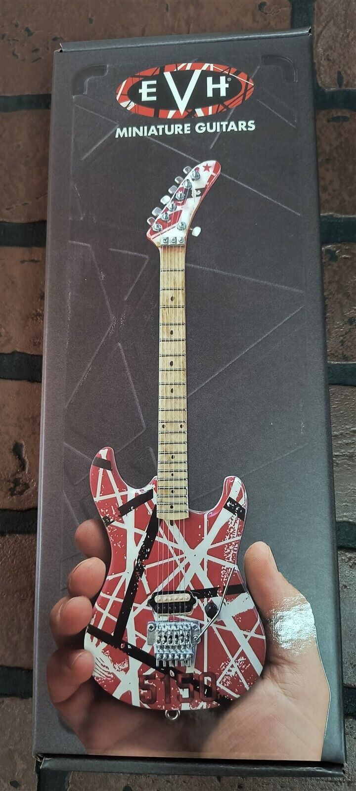 EDDIE VAN HALEN- Red/White "5150" 1:4 Scale Replica Guitar ~Licensed~