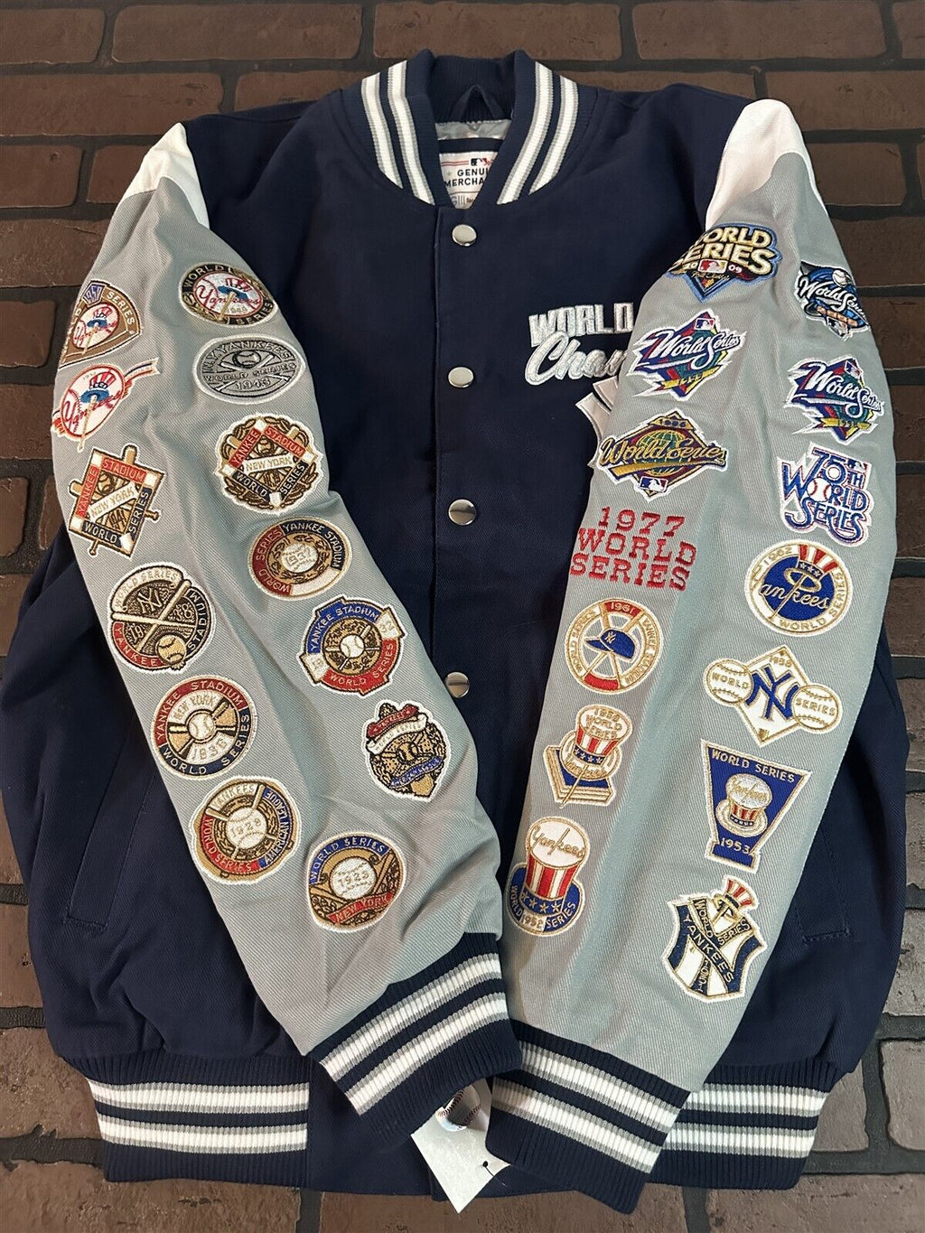 NEW YORK YANKEES G-III 27X World Series Varsity Jacket ~Never Worn~ 2XL