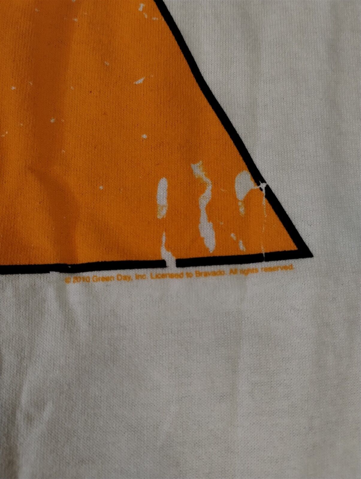 GREEN DAY - 2010 Ultra Violet White T-shirt ~Never Worn~ M XL