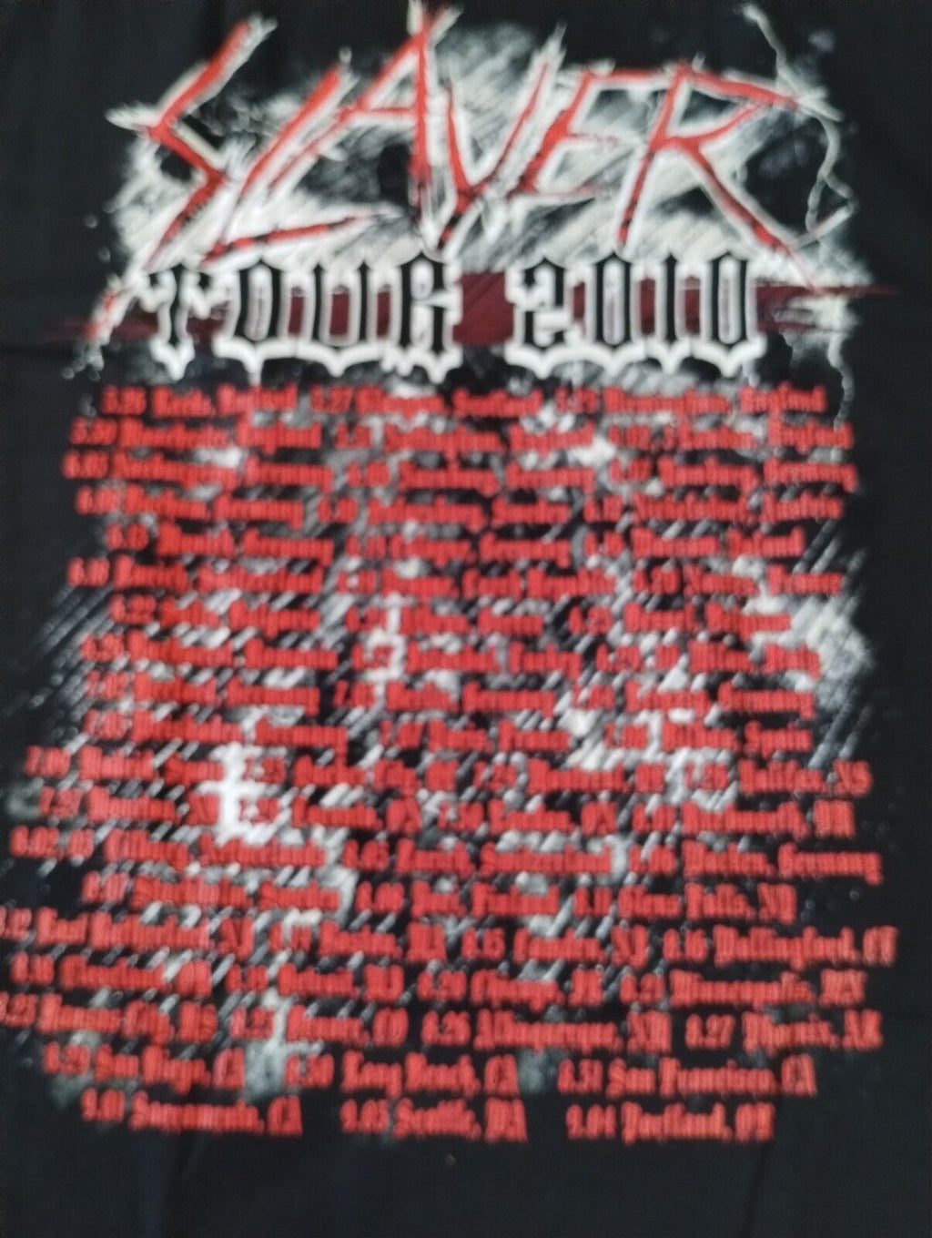 SLAYER - 2009 World Painted Blood T-shirt ~Never Worn~ M