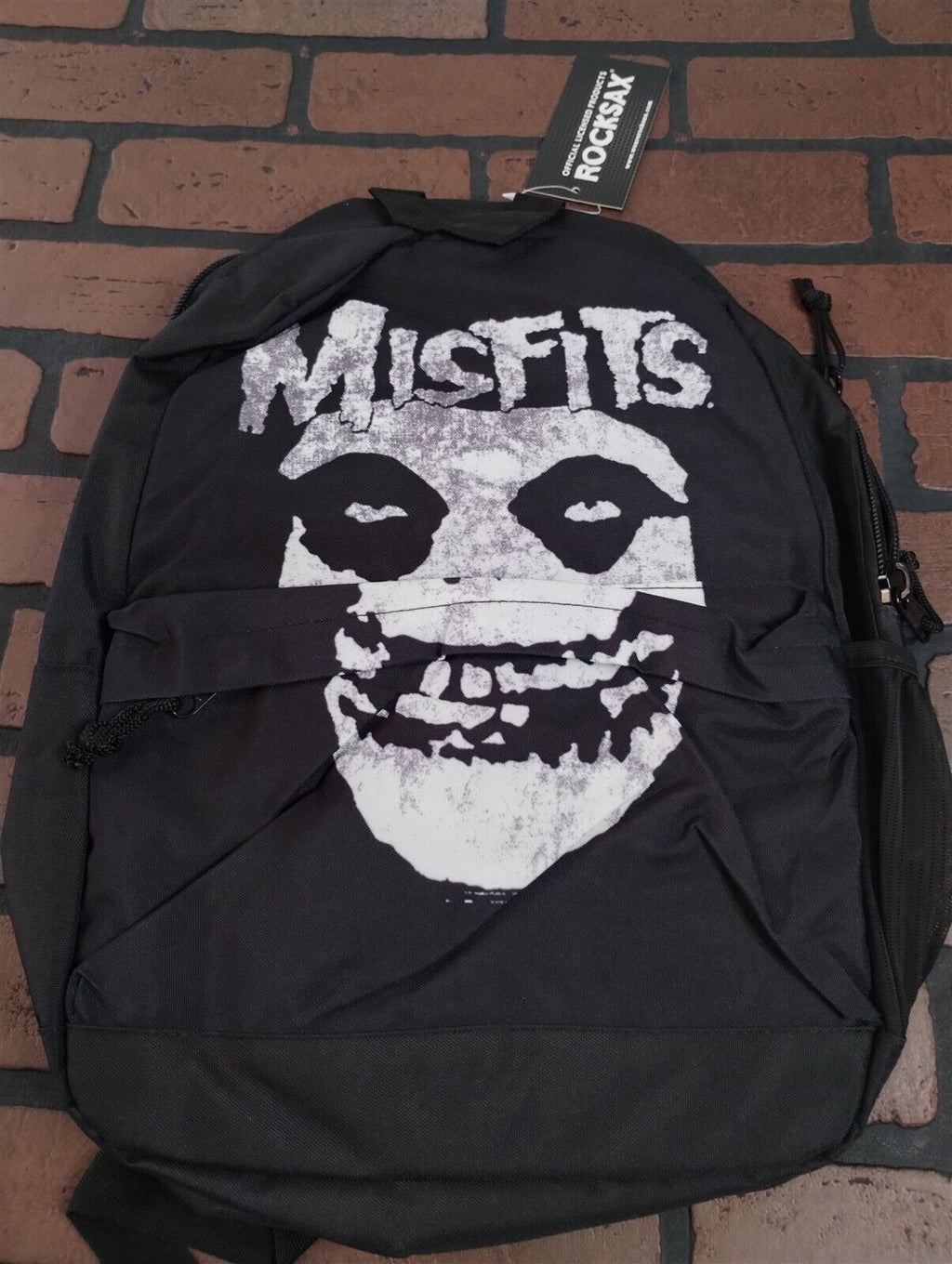 MISFITS - Glow in the Dark Fiend Rocksax Classic Backpack ~New~