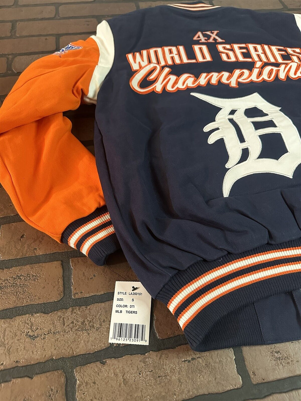 DETROIT TIGERS 4 Times World Series Varsity Jacket~Never Worn~S M L XL 2XL