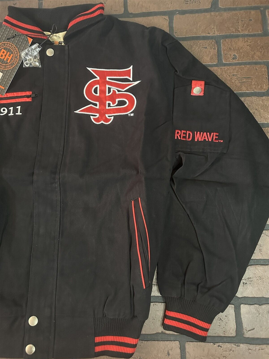 FRESNO STATE UNIVERSITY Big Boy Headgear Jacket~Never Worn~M XL 2XL