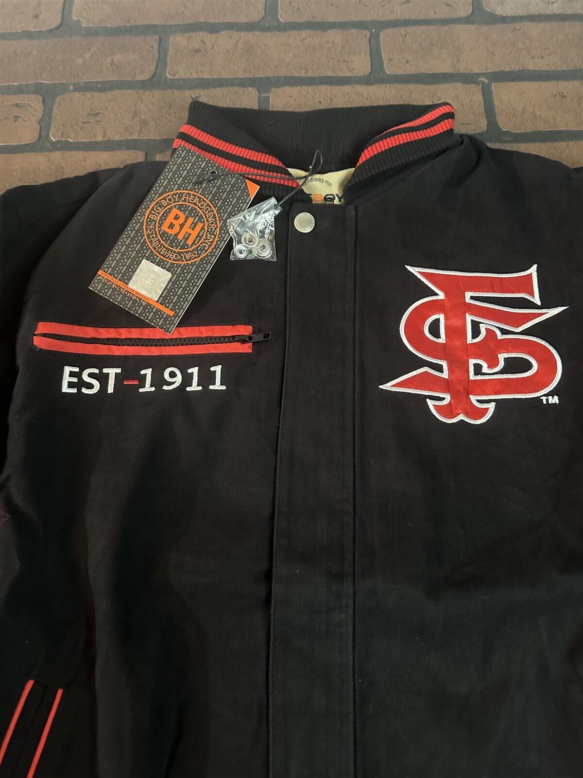 FRESNO STATE UNIVERSITY Big Boy Headgear Jacket~Never Worn~M XL 2XL