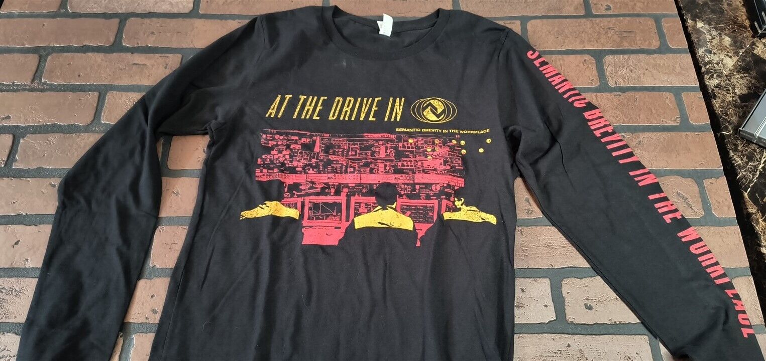 AT THE DRIVE IN - 2000 Semantic Brevity LS VTG Men's T-shirt ~Never Worn~ S
