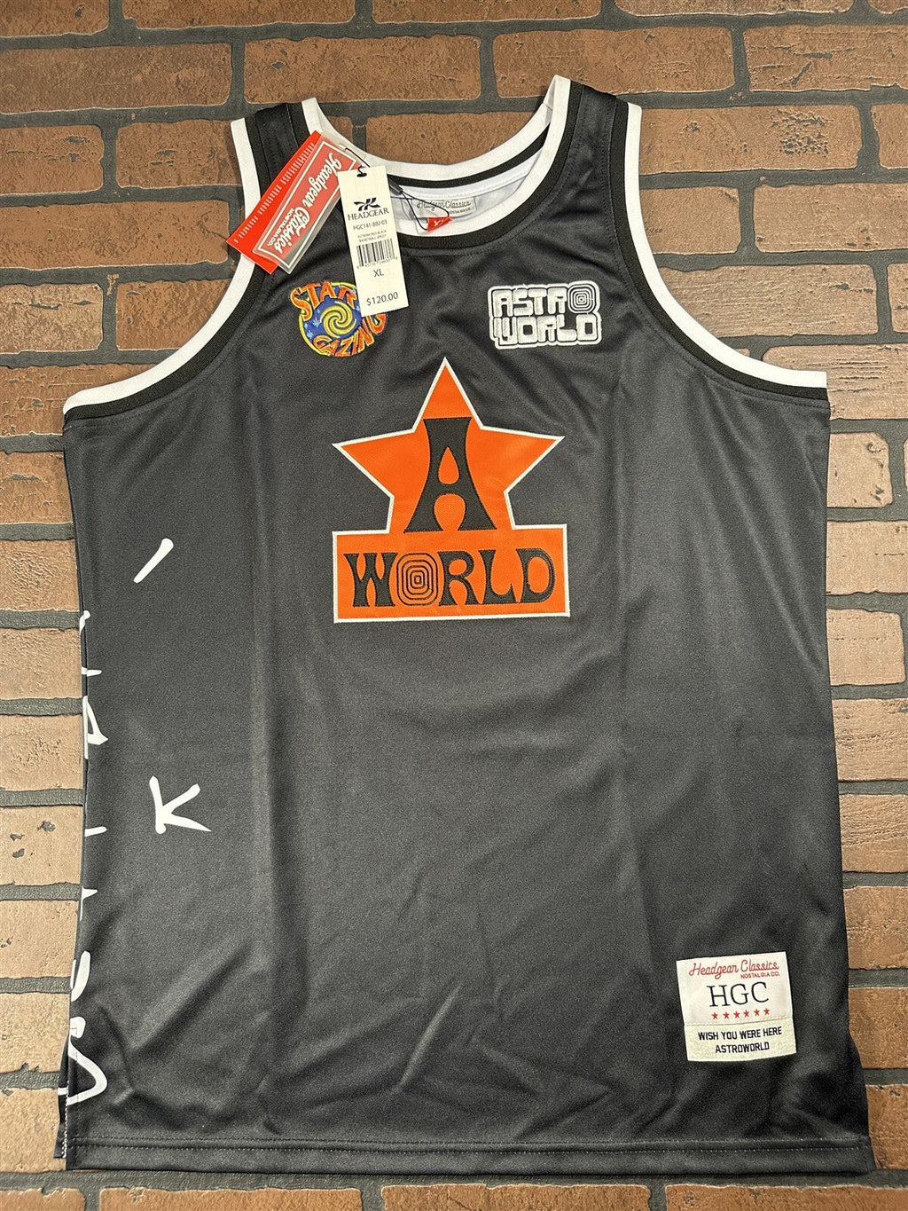 TRAVIS SCOTT WYWH Astro World Headgear Classics Basketball Jersey ~Never Worn~