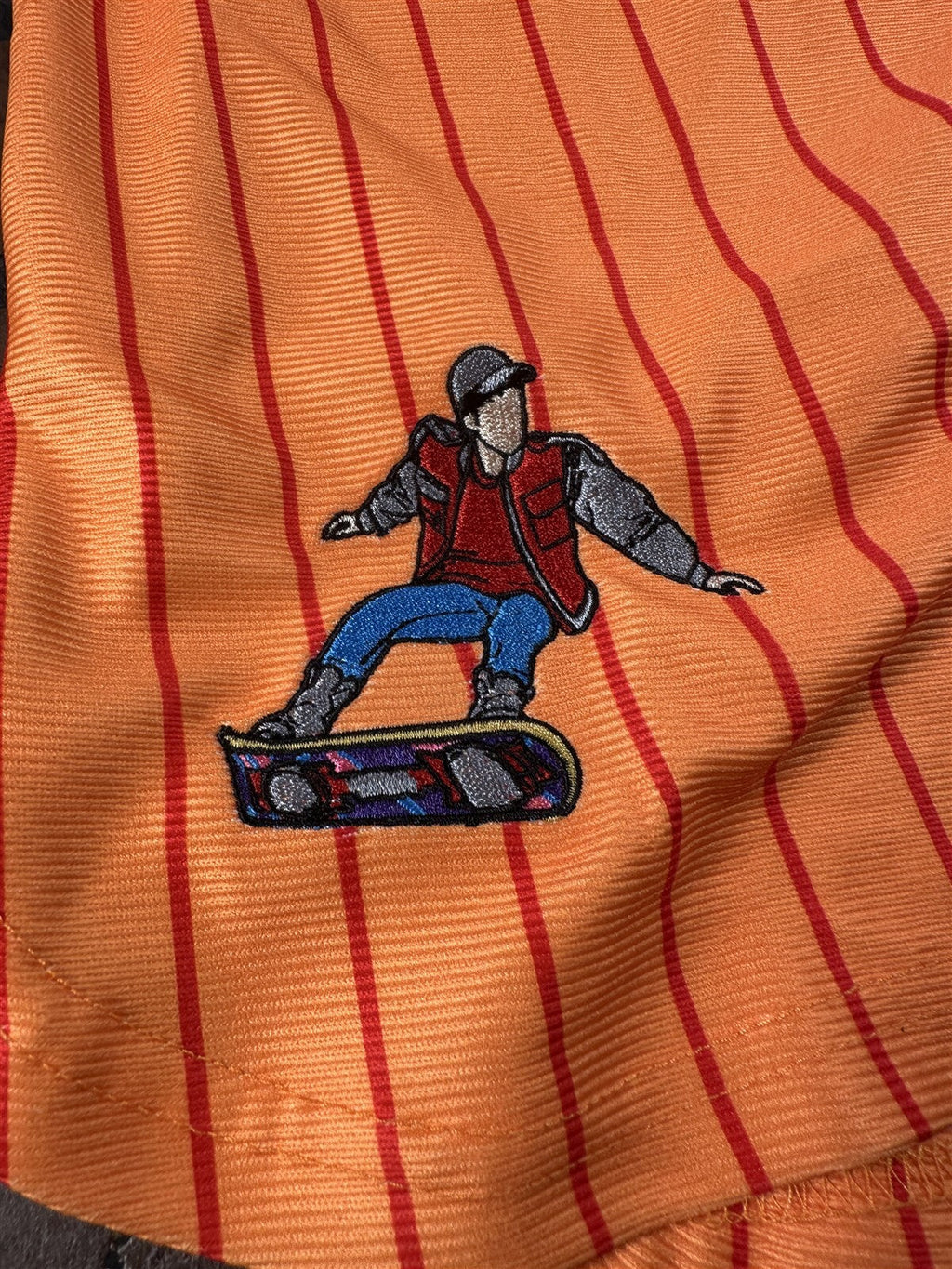 BACK TO THE FUTURE Headgear Classics Orange Baseball Jersey ~Never Worn~L XL 2XL