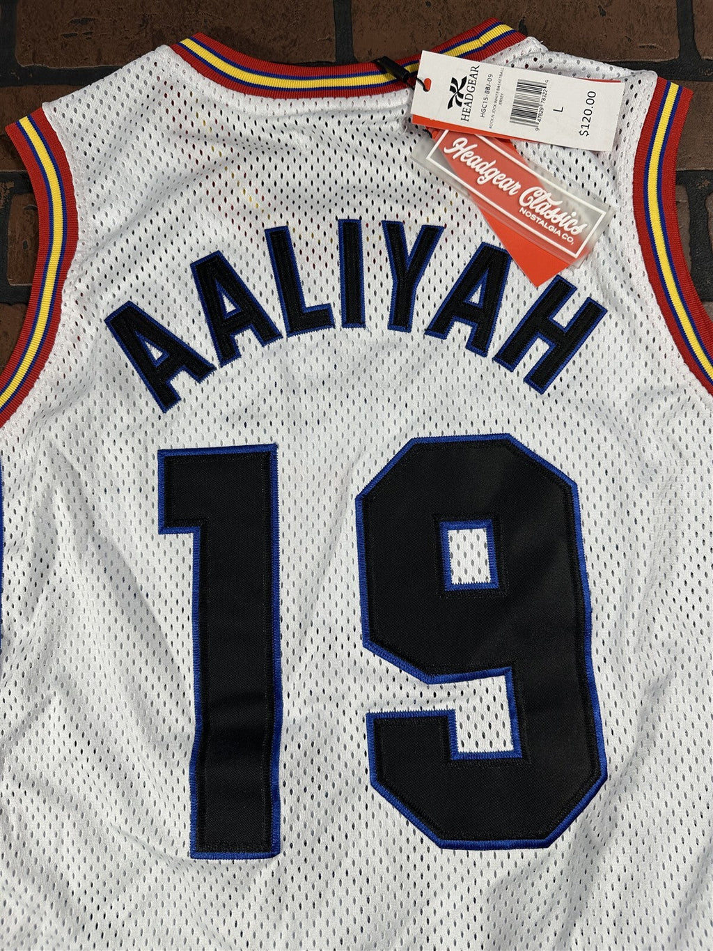 MTV BRICKLAYERS/AALIYAH Headgear Classics Basketball Jersey~New~M L XL 2XL