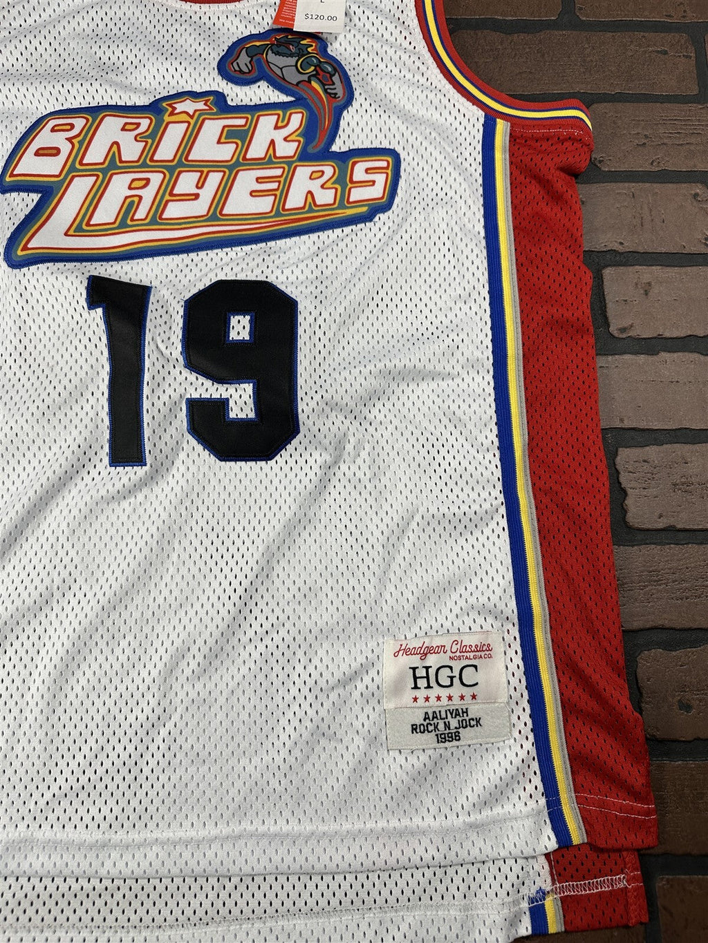 MTV BRICKLAYERS/AALIYAH Headgear Classics Basketball Jersey~New~M L XL 2XL