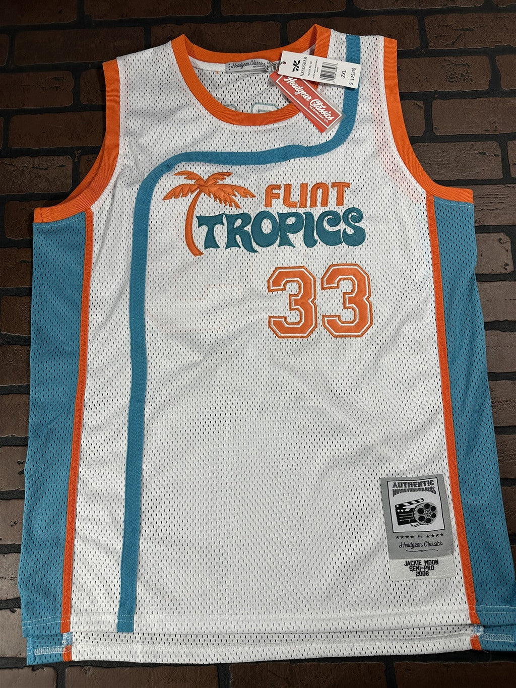 SEMI-PRO Flint Tropics Headgear Classics Basketball Jersey~Never Worn~M L XL 2XL
