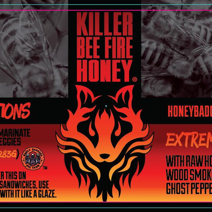 Killer Bee - Fire Honey - All Natural - Hot Honey