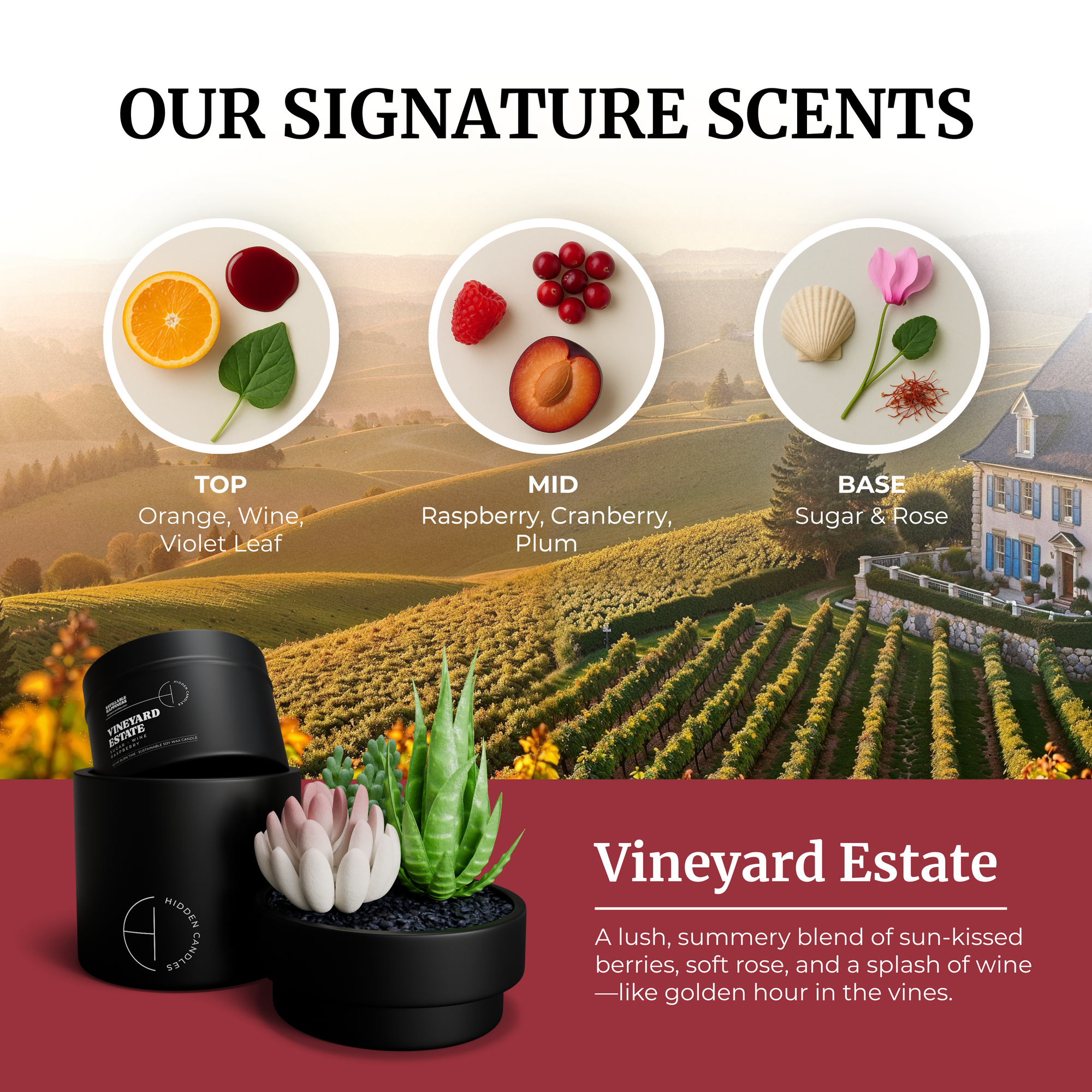 Vineyard Estate Candle Refill